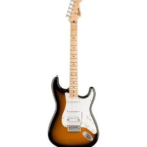 Squier FSR Sonic Stratocaster HSS White Pickguard 2 Tone Sunburst Limited Edition