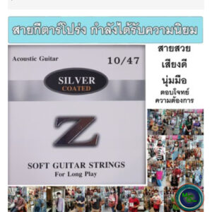 สายกีตาร์โปร่ง Silver Z 0.10